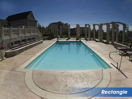 Rectangle swimming pools for Louisiana